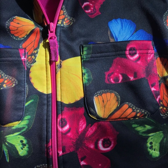 Lullah Bette Butterfly Rain Jacket, size S/P 4/5 - Picture 4 of 6